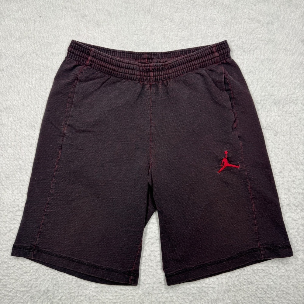 Vintage Nike Air Jordan Basketball Shorts Red and Black Men's Size Medium